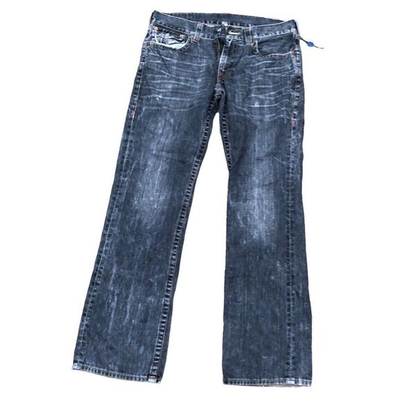 Vintage True Religion Jeans Size 33 STRAIGHT Gray - Picture 4 of 9